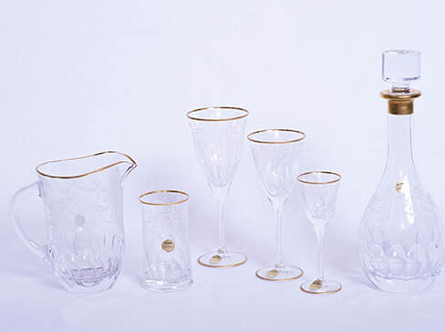 6 pcs wine and water goblet sets
